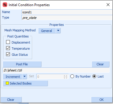 How to use Simufact results as pre state in Marc Mentat